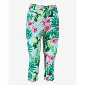 Chicos NWT Perfect Stretch Blue Blossom Capri Pants